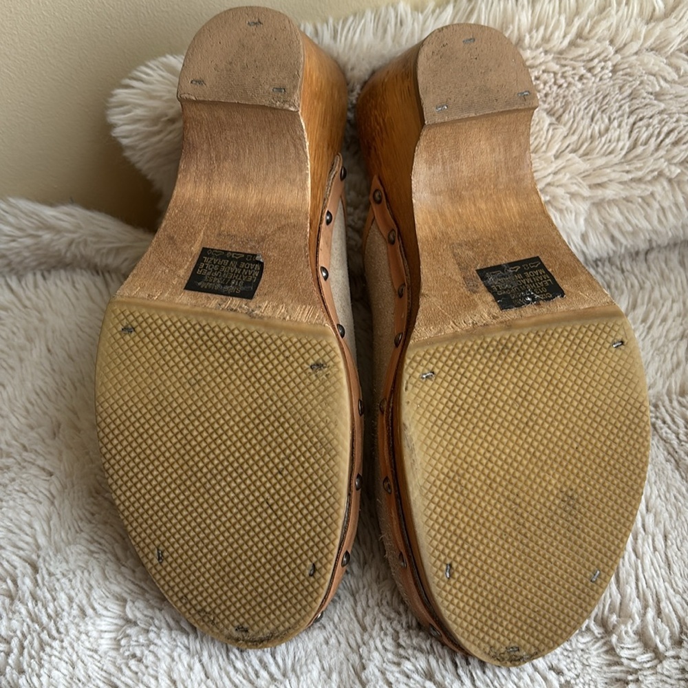 Candie's Tan Suede Mules - Picture 7 of 8